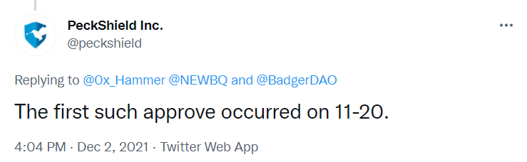 DeFi第四大惨案：Badger DAO遭前端攻击，损失达1.2亿美元